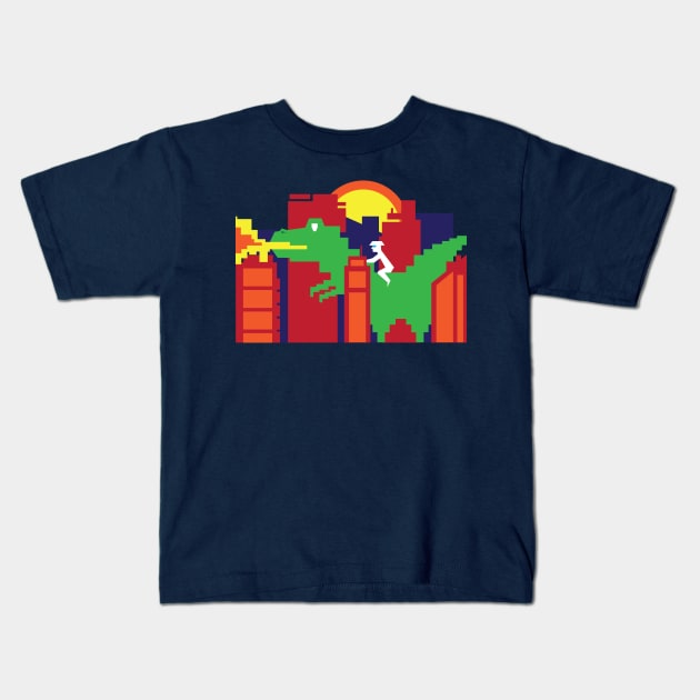 Godzilla ... Japan Monster in the City!  I Love Japan T-Shirt Kids T-Shirt by teemaniac